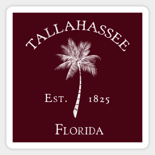 Tallahassee Florida Vintage Palm Magnet